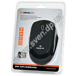 Фото Мышка REAL-EL RM-325 Wireless (black) USB, 2 key, 1 Wheel, 1600dpi