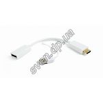 Изображение Переходник Cablexpert DSC-HDMI-DP-W HDMI to DisplayPort Фото Переходник Cablexpert DSC-HDMI-DP-W HDMI to DisplayPort