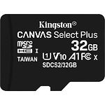 Карта памяти KINGSTON Canvas Select Plus UHS-I A1 Class10(без переходника SDCS2/32GBSP)  microSD HC 32Gb - фото