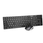 Клавиатура + мышь REAL-EL Comfort 9010 Kit Wireless, black, USB - фото