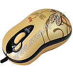 Изображение Мышка (A4) GOE-6DN GLaser USB Mini Notebook , 2X key (Бежевая, орнаментная) Фото Мышка (A4) GOE-6DN GLaser USB Mini Notebook , 2X key (Бежевая, орнаментная)