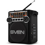 Изображение SVEN SRP-355 (black) портативный радиоприёмник 3Вт, Li-Ion аккум, USB, microSD,SD,FM, джек 3,5мм Фото SVEN SRP-355 (black) портативный радиоприёмник 3Вт, Li-Ion аккум, USB, microSD,SD,FM, джек 3,5мм