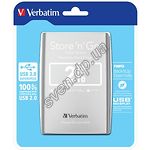 Изображение внешний HDD Verbatim 2TB ext., USB3.0 2,5" Silver (53189) Store n Go Фото внешний HDD Verbatim 2TB ext., USB3.0 2,5" Silver (53189) Store n Go