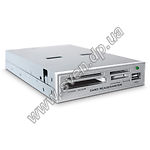Изображение Картридер int 3,5" USB 2.0 12-in-1 SVEN AC-109 (silver) Фото Картридер int 3,5" USB 2.0 12-in-1 SVEN AC-109 (silver)