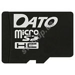 Карта памяти DATO class 10 microSD HC 32Gb (без переходника, DT_CL10/32GB-R) - фото