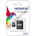 Изображение microSD HC 4Gb A-DATA Class 4 (с переходником на полный SD, AUSDH4GCL4-RA1) Фото microSD HC 4Gb A-DATA Class 4 (с переходником на полный SD, AUSDH4GCL4-RA1)