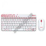 Клавиатура + мышь Logitech MK240 Wireless Desktop белая - фото
