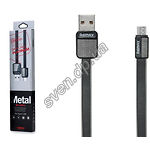 Изображение Кабель REMAX RC-044m Platinum USB-MicroUSB 1м Black 2.1A Фото Кабель REMAX RC-044m Platinum USB-MicroUSB 1м Black 2.1A