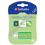 Изображение USB Flash - 8GB (Verbatim {47396}, "STORE N GO PINSTRIPE" зеленый) Фото USB Flash - 8GB (Verbatim {47396}, "STORE N GO PINSTRIPE" зеленый)