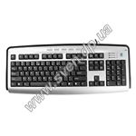 Фото Клавиатура A4 KL-23M X-Slim, Укр/Рус/Eng, 6 прог.кнопок, разъёмы наушники/мик,Silver+Black, PS/2