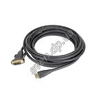 Изображение Кабель Cablexpert CC-HDMI-DVI-15 HDMI to DVI gold 4.5m v1.3 Фото Кабель Cablexpert CC-HDMI-DVI-15 HDMI to DVI gold 4.5m v1.3