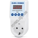 Изображение Реле напряжения Sven OVP-17P LCD white,15А,1хРозетка, Заземление, Порог срабатывания 150-265В+/-3% Фото Реле напряжения Sven OVP-17P LCD white,15А,1хРозетка, Заземление, Порог срабатывания 150-265В+/-3%