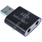 Звуковая карта Dynamode USB-SOUND7-ALU Black USB 8 (7.1) каналов - фото