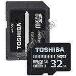 Изображение microSD HC 32Gb TOSHIBA EXCERIA M203 Class10 UHS-I U1 (c переходником на SD, THN-M203K0320EA) Фото microSD HC 32Gb TOSHIBA EXCERIA M203 Class10 UHS-I U1 (c переходником на SD, THN-M203K0320EA)
