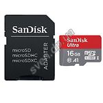 Изображение microSD HC 16Gb SanDisk Ultra A1 Class 10 UHS-I (c переходником на SD, SDSQUAR-016G-GN6MA) Фото microSD HC 16Gb SanDisk Ultra A1 Class 10 UHS-I (c переходником на SD, SDSQUAR-016G-GN6MA)