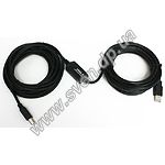 Кабель Viewcon VV013 USB2.0, 10м Активный кабель AM/BM USB - фото