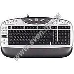 Изображение Клавиатура A4 KB-26 PS/2, Multimedia keys, silver-black Фото Клавиатура A4 KB-26 PS/2, Multimedia keys, silver-black