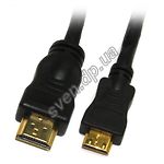 Изображение Кабель Viewcon VD091-1,8м. HDMI-mini HDMI (A to C) 1.8m, блистер Фото Кабель Viewcon VD091-1,8м. HDMI-mini HDMI (A to C) 1.8m, блистер