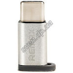 Изображение Переходник REMAX Feliz RA-USB1 Micro-USB to Type-C, Silver Фото Переходник REMAX Feliz RA-USB1 Micro-USB to Type-C, Silver