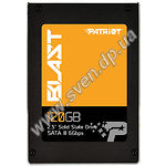Фото SSD PATRIOT Blast 120Gb 2.5", SATA3, 3D TLC (PBT120GS25SSDR) 560/425MBs