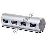Изображение Концентратор HUB USB 3.0 Maiwo KH002, 4 порта с голубой подсветкой, алюминий серебристый(CZH H076) Фото Концентратор HUB USB 3.0 Maiwo KH002, 4 порта с голубой подсветкой, алюминий серебристый(CZH H076)
