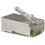 Изображение Коннектор экранированный RJ45 KINGDA KDPG8015 8P8C STP 5e категория (100 шт уп) Фото Коннектор экранированный RJ45 KINGDA KDPG8015 8P8C STP 5e категория (100 шт уп)