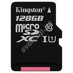 Изображение microSD XC 128 GB Kingston Canvas Select Class 10 UHS-I (без переходника , SDCS/128GBSP) Фото microSD XC 128 GB Kingston Canvas Select Class 10 UHS-I (без переходника , SDCS/128GBSP)