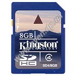 Изображение SD HC 8Gb KINGSTON Class 4 (SD4/8GB) Фото SD HC 8Gb KINGSTON Class 4 (SD4/8GB)