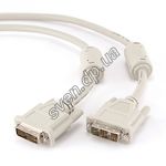 Изображение Кабель Cablexpert CC-DVI-6C DVI-D 18к/18к 1.8 м single link Фото Кабель Cablexpert CC-DVI-6C DVI-D 18к/18к 1.8 м single link