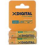 Изображение Батарейка X-Digital LR03 (LR03-2B / LR03 BC2) Alkaline AAA, блистер 2шт Фото Батарейка X-Digital LR03 (LR03-2B / LR03 BC2) Alkaline AAA, блистер 2шт