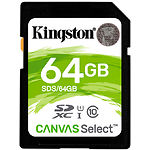 Изображение SD XC 64 GB Kingston Canvas Select Class 10 UHS-I (SDS/64GB) Фото SD XC 64 GB Kingston Canvas Select Class 10 UHS-I (SDS/64GB)