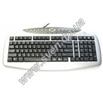 Фото Клавиатура A4 KBS-21 PS/2, Multimedia keys, silver-black