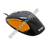Фото Мышка SVEN RX-905 Laser Gaming (black-orange) USB, 6 key, 1 Wheel, 2400cpi