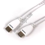 Изображение Кабель Viewcon VD161-2M HDMI-HDMI 2м., M/M, v1.4, белый, блистер Фото Кабель Viewcon VD161-2M HDMI-HDMI 2м., M/M, v1.4, белый, блистер