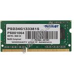 Изображение SO-DIMM 4GB DDR3 PC10600 (1333) PATRIOT 1.5V (PSD34G133381S) Фото SO-DIMM 4GB DDR3 PC10600 (1333) PATRIOT 1.5V (PSD34G133381S)