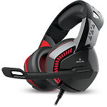 Изображение REAL-EL GDX-7800 black-red (EL124100027) наушники с микрофоном, USB, звук 7.1 Фото REAL-EL GDX-7800 black-red (EL124100027) наушники с микрофоном, USB, звук 7.1
