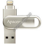 Изображение USB Flash 64Gb Apacer AH790 Dual Lightning Silver USB3.1 AP64GAH790S-1 Фото USB Flash 64Gb Apacer AH790 Dual Lightning Silver USB3.1 AP64GAH790S-1
