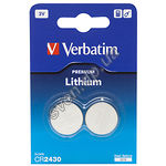 Изображение Батарейка Verbatim (49937) CR 2430 Lithium , 3V (2шт/blister) Фото Батарейка Verbatim (49937) CR 2430 Lithium , 3V (2шт/blister)