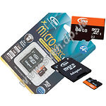 Изображение microSD XC 64Gb Team Class10 UHS-I (TUSDX64GUHS03) c SD переходником Фото microSD XC 64Gb Team Class10 UHS-I (TUSDX64GUHS03) c SD переходником