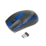 Изображение Мышка Gembird MUSW-107-B беспроводная, USB, синяя с черным Фото Мышка Gembird MUSW-107-B беспроводная, USB, синяя с черным