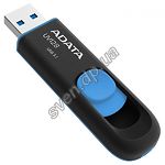Изображение USB Flash 16Gb A-DATA UV128 Black+Blue USB3.1 AUV128-16G-RBE) Фото USB Flash 16Gb A-DATA UV128 Black+Blue USB3.1 AUV128-16G-RBE)