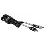 Изображение Кабель Cablexpert CCPB-M-USB-06BK USB to microUSB , премиум, плоский, 2.4А Фото Кабель Cablexpert CCPB-M-USB-06BK USB to microUSB , премиум, плоский, 2.4А