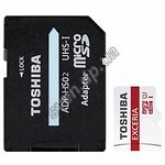 Изображение microSD HC 16Gb TOSHIBA EXCERIA M302 Class10 UHS-I U3 (c переходником на SD, UHS-I, THN-M302R0160EA) Фото microSD HC 16Gb TOSHIBA EXCERIA M302 Class10 UHS-I U3 (c переходником на SD, UHS-I, THN-M302R0160EA)