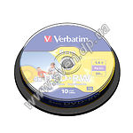 Фото DVD+RW Verbatim 1,4Gb 4X Cake 10 pcs Printable (43641)