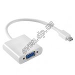 Изображение Переходник Cablexpert AB-mDPM-VGAF-02-W Mini DisplayPort (папа) to VGA (мама) Фото Переходник Cablexpert AB-mDPM-VGAF-02-W Mini DisplayPort (папа) to VGA (мама)