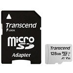 Фото microSD XC 128 GB Transcend 300S U3 Сlass 10 (TS128GUSD300S-A) с SD переходником