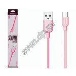 Изображение Кабель REMAX RC-031m Souffle USB-MicroUSB 1м Pink 1.8A Фото Кабель REMAX RC-031m Souffle USB-MicroUSB 1м Pink 1.8A