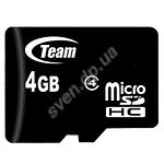Изображение microSD HC 4GB TEAM Class4 (без переходника, TUSDH4GCL402) Фото microSD HC 4GB TEAM Class4 (без переходника, TUSDH4GCL402)