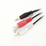 Изображение Кабель Gemix GC 1805 3m, Аудио 3,5mm(джек)/2xRCA(тюльпан) Фото Кабель Gemix GC 1805 3m, Аудио 3,5mm(джек)/2xRCA(тюльпан)