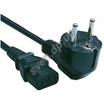 Фото Кабель питания 220в Cablexpert PC-186-1M, CEE7/7-C13, длина 1 м, 3*0.5 мм кв